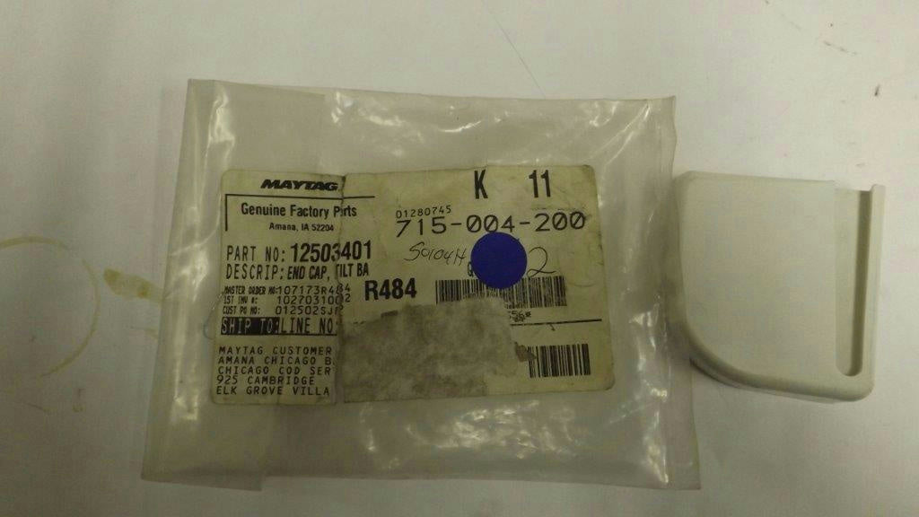 MAYTAG WHIRLPOOL REFRIGERATOR 12503401 END CAP NEW MAYTAG WHIRLPOOL REFRIGERATOR 12503401 END CAP NEW